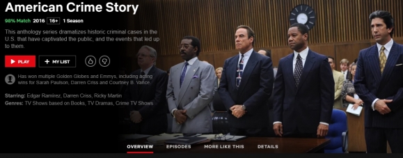 Azért az FX-nek is jól jön néha a Netflix: az FX által gyártott American Crime Story első évada például elérhető az oldalon