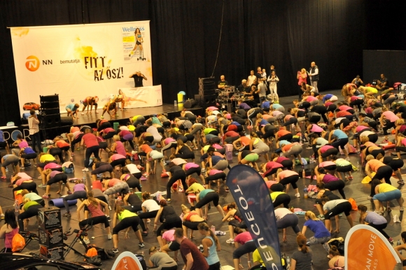 A Wellness magazinhoz kapcsolt Fitt az ősz! rendezvény egyik pillanata